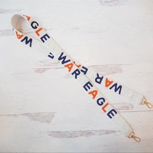 Beaded Auburn War Eagle Collegiate Game Day Purse Strap Multi